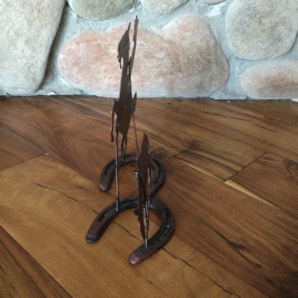 ✔️Homo Western Roping Metal Horse Cowboy Sculpture Deco - Picture 2 of 5